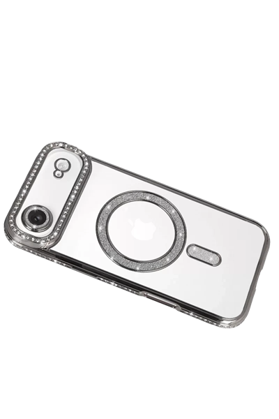 Apple iPhone 17 Air Joke Simli Magneticsafe Kılıf - Gümüş