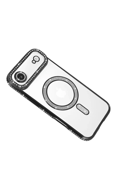 Apple iPhone 17 Air Joke Simli Magneticsafe Kılıf - Siyah