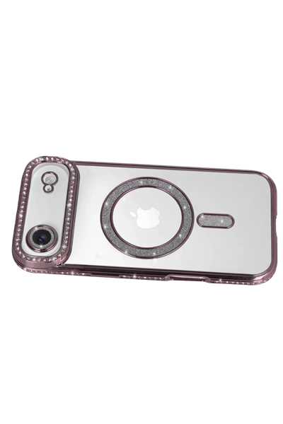 Apple iPhone 17 Air Joke Simli Magneticsafe Kılıf - Pembe