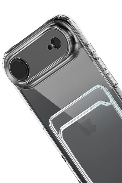 Apple iPhone 17 Air Kart Şeffaf Silikon - Şeffaf