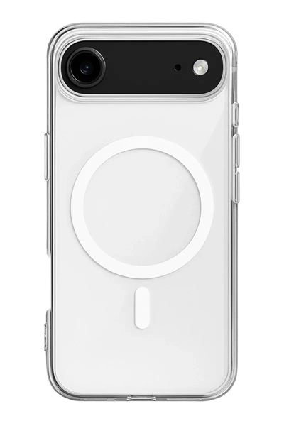 Apple iPhone 17 Air Kılıf Magneticsafe Şeffaf Silikon - Şeffaf