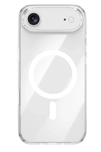 Apple iPhone 17 Air Kılıf Pc Real Magsafe Kapak - Şeffaf