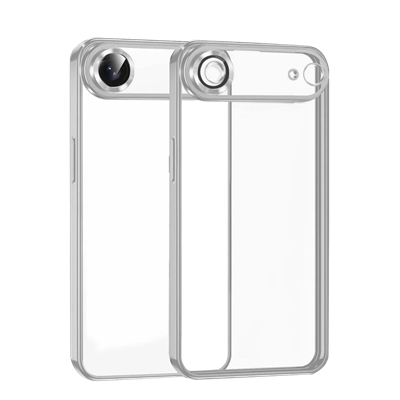 Apple iPhone 17 Air Lensli Silikon - Gümüş