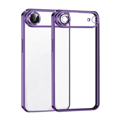 Apple iPhone 17 Air Lensli Silikon - Mor