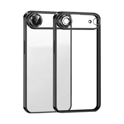 Apple iPhone 17 Air Lensli Silikon - Siyah