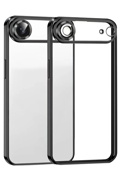 Apple iPhone 17 Air Lensli Silikon - Siyah