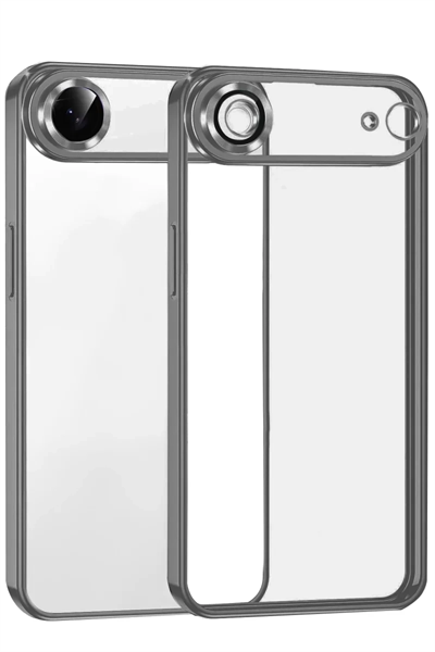 Apple iPhone 17 Air Lensli Silikon - Titan Gri