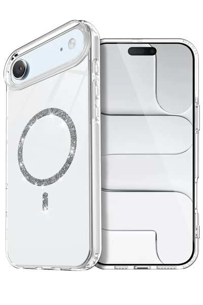 Apple iPhone 17 Air Live Diamond Magsafe Kapak - Şeffaf