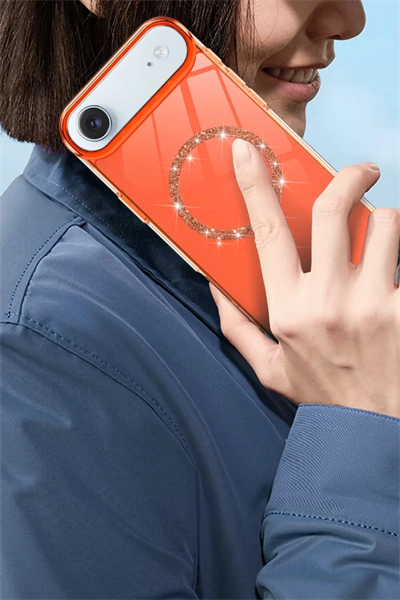 Apple iPhone 17 Air Live Diamond Magsafe Kapak - Pembe