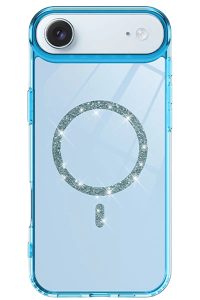 Apple iPhone 17 Air Live Diamond Magsafe Kapak - Mavi