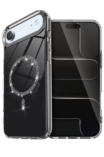 Apple iPhone 17 Air Live Diamond Magsafe Kapak - Siyah