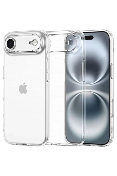 Apple iPhone 17 Air Lüx Şeffaf Silikon - Şeffaf