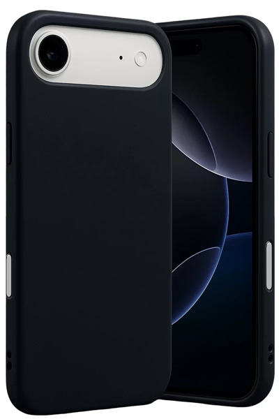 Apple iPhone 17 Air Nano içi Kadife Silikon - Siyah