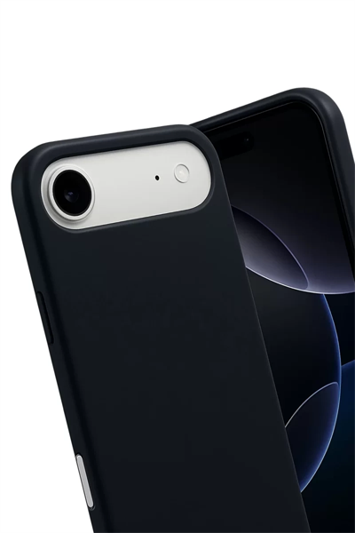 Apple iPhone 17 Air Nano içi Kadife Silikon - Siyah