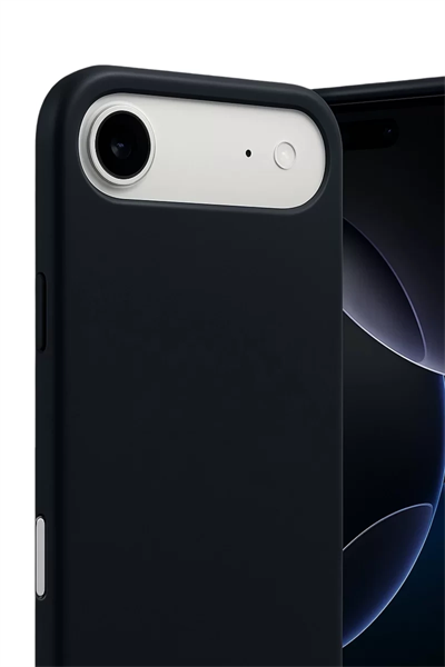 Apple iPhone 17 Air Nano içi Kadife Silikon - Siyah