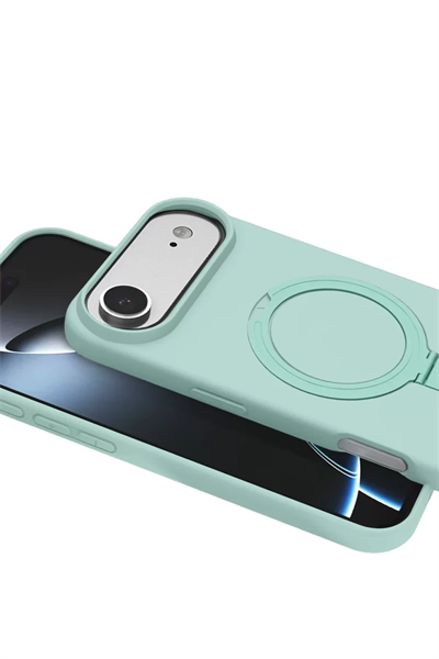 Apple iPhone 17 Air Regal Magsafe Standlı Kapak - Su Yeşili