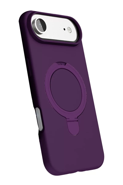 Apple iPhone 17 Air Regal Magsafe Standlı Kapak - Derin Mor