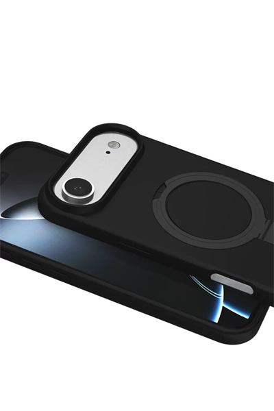 Apple iPhone 17 Air Regal Magsafe Standlı Kapak - Siyah