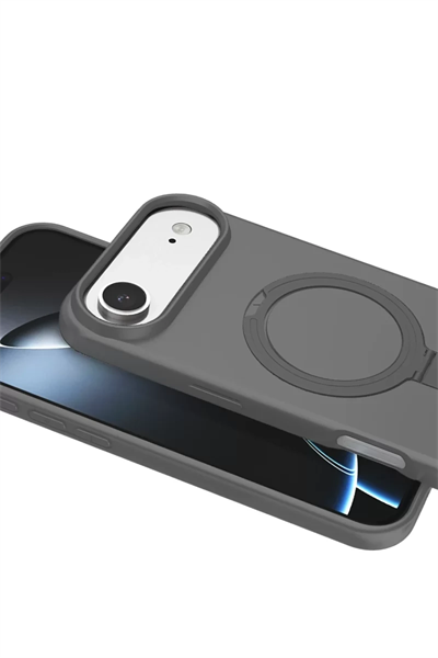 Apple iPhone 17 Air Regal Magsafe Standlı Kapak - Titan Gri
