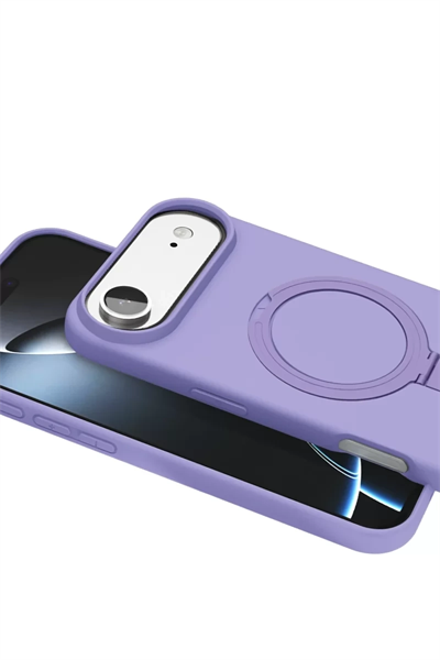Apple iPhone 17 Air Regal Magsafe Standlı Kapak - Lila