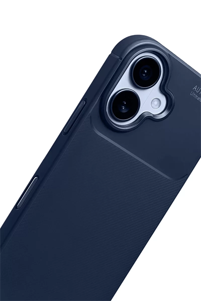 Apple iPhone 17 Auto Focus Karbon Kapak - Lacivert