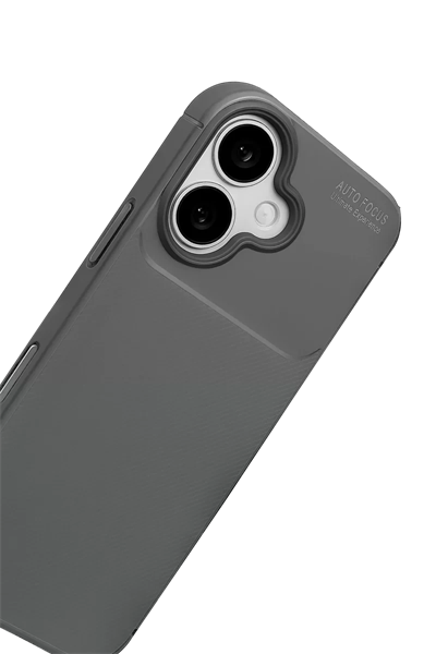 Apple iPhone 17 Auto Focus Karbon Kapak - Gri