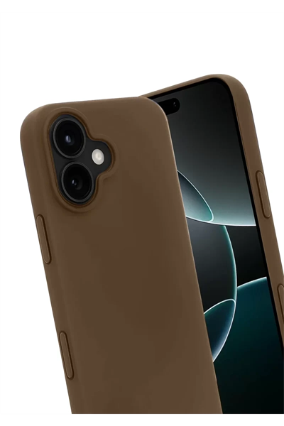 Apple iPhone 17 First Silikon - Kahverengi