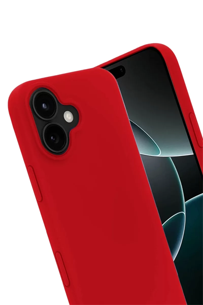 Apple iPhone 17 First Silikon - Kırmızı