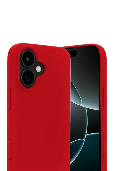 Apple iPhone 17 First Silikon - Kırmızı