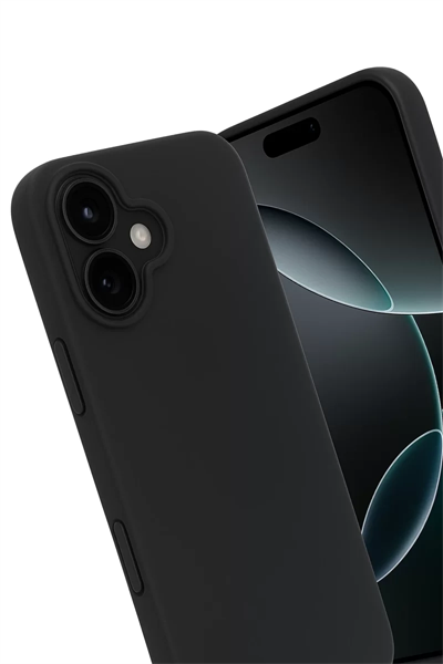 Apple iPhone 17 First Silikon - Siyah