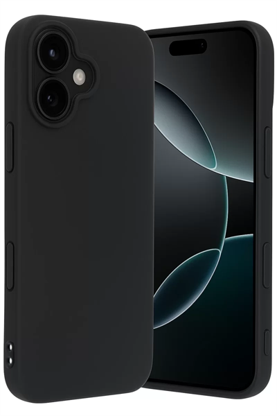 Apple iPhone 17 First Silikon - Siyah