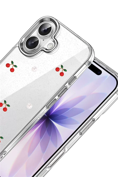 Apple iPhone 17 Fiyonk Desenli Kapak - Desen 9
