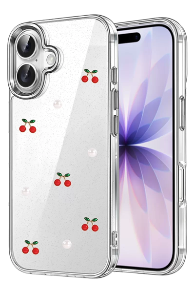 Apple iPhone 17 Fiyonk Desenli Kapak - Desen 9