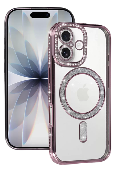 Apple iPhone 17 Joke Simli Magneticsafe Kılıf - Pembe