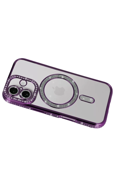 Apple iPhone 17 Joke Simli Magneticsafe Kılıf - Derin Mor