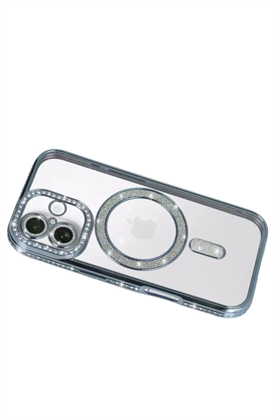 Apple iPhone 17 Joke Simli Magneticsafe Kılıf - Mavi