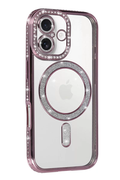 Apple iPhone 17 Joke Simli Magneticsafe Kılıf - Pembe