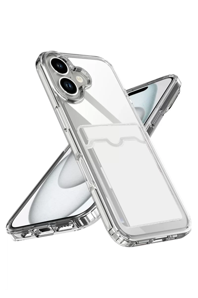 Apple iPhone 17 Kart Şeffaf Silikon - Şeffaf