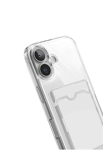 Apple iPhone 17 Kart Şeffaf Silikon - Şeffaf