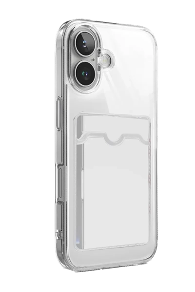 Apple iPhone 17 Kart Şeffaf Silikon - Şeffaf