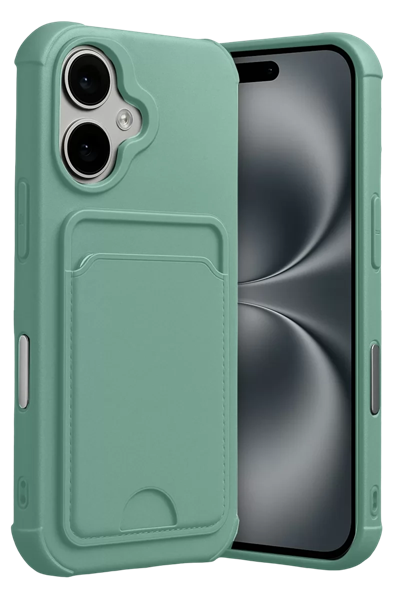 Apple iPhone 17 Kelvin Kartvizitli Silikon - Açık Yeşil