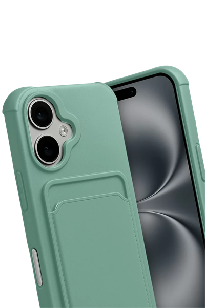 Apple iPhone 17 Kelvin Kartvizitli Silikon - Açık Yeşil
