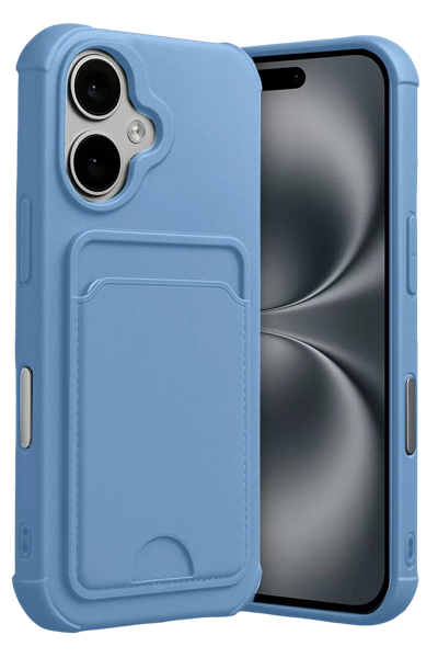 Apple iPhone 17 Kelvin Kartvizitli Silikon - Mavi