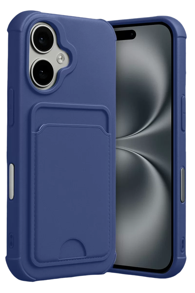 Apple iPhone 17 Kelvin Kartvizitli Silikon - Lacivert