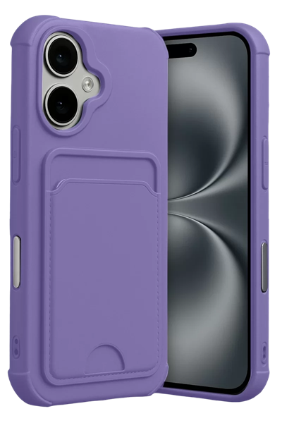 Apple iPhone 17 Kelvin Kartvizitli Silikon - Lila