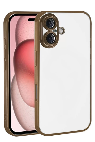 Apple iPhone 17 Lensli Silikon - Çöl Titanyum