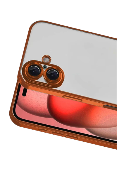 Apple iPhone 17 Lensli Silikon - Turuncu