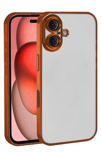 Apple iPhone 17 Lensli Silikon - Turuncu