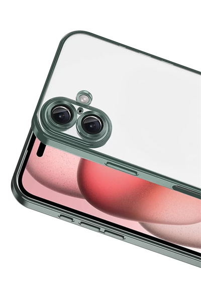 Apple iPhone 17 Lensli Silikon - Yeşil