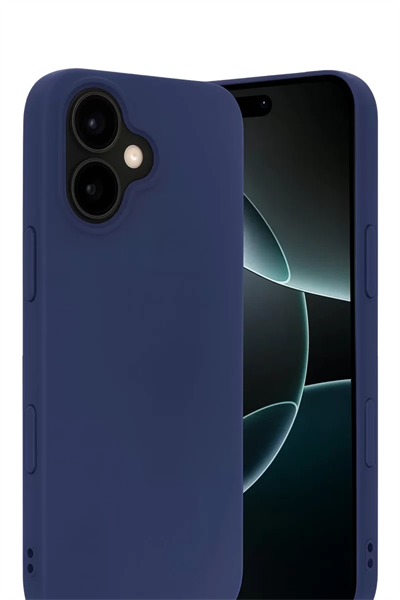 Apple iPhone 17 Nano içi Kadife Silikon - Lacivert